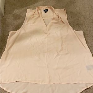 Light pink shirt sleeve blouse